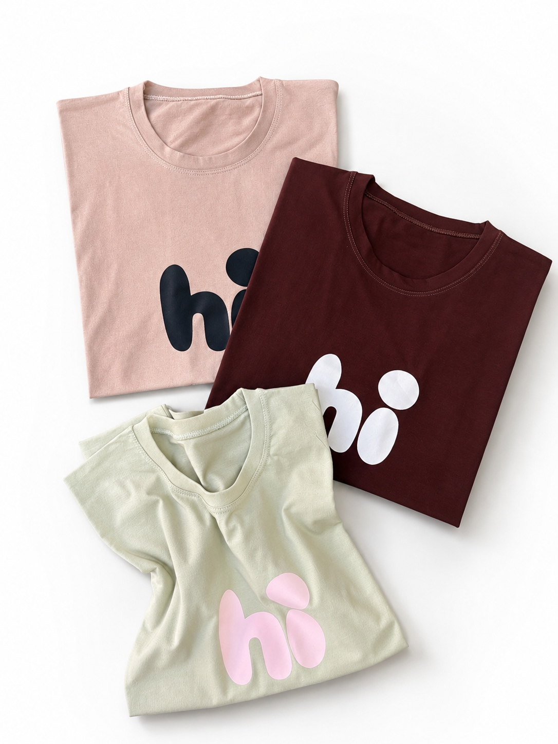 تیشرت باکسی "hi"