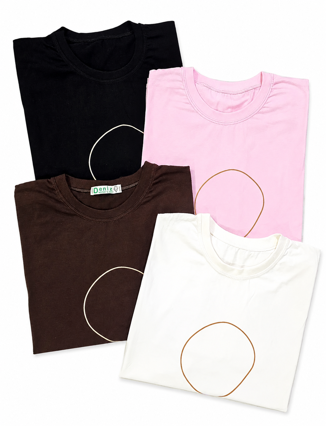 تیشرت باکسی زنانه آستین پاکتی Dream up