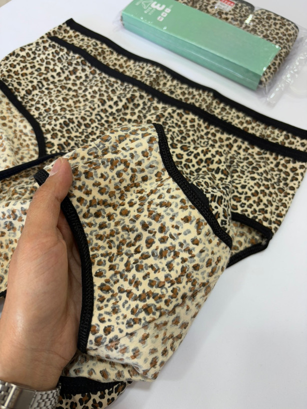 پک شورت سه عددی نخ پنبه پلنگی